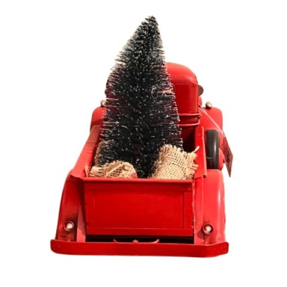 NWT- Vintage Farmhouse Red Christmas Tree Truck - Picture 7 of 7